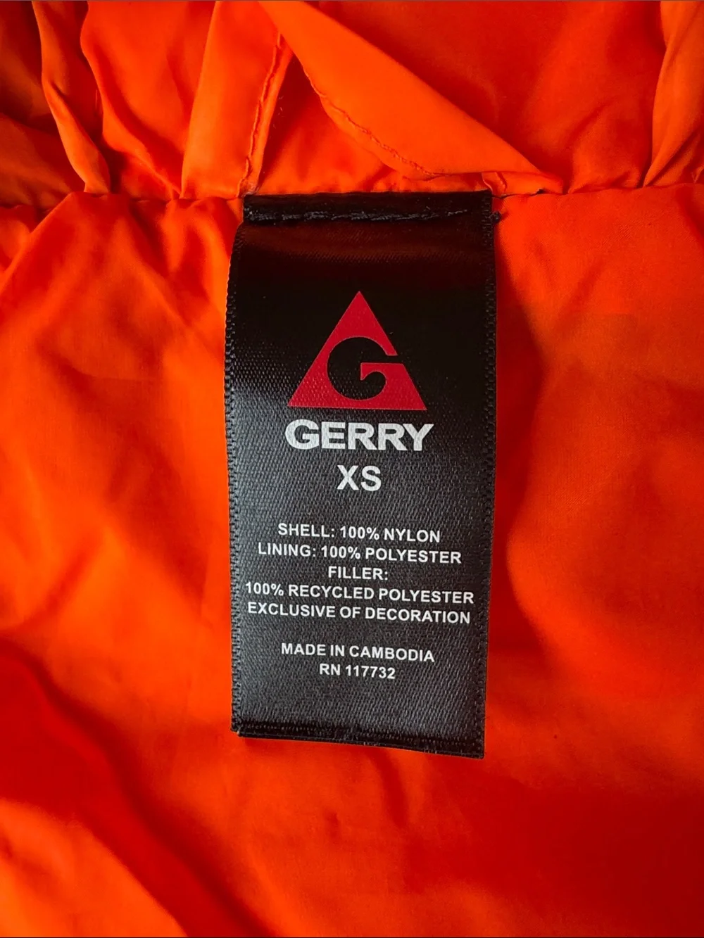 Gerry Quilted Puffer Hooded Jacket, size kids XS